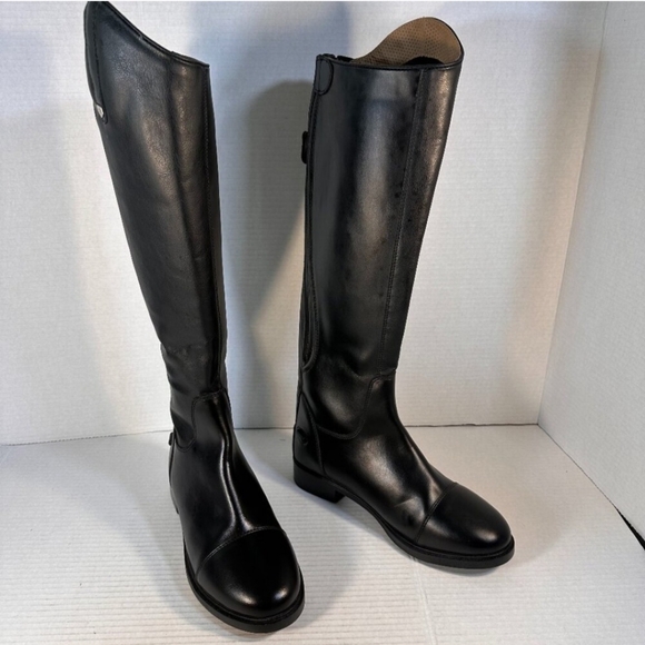 Horze Shoes - Horze tall Equestrian Black Boots 7.5